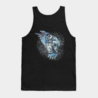 The Great owl Tie Dye art design Tank Top